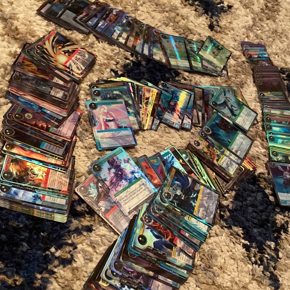 Force of will tcg anime card game fow lot 300 Holo foil holographic collection